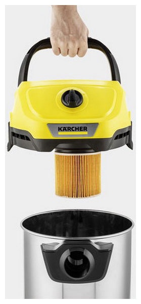 Строительный пылесос Karcher WD 3 S V-17/4/20 1.628-135.0, желтый фото 4
