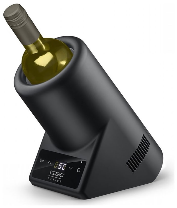 Охладитель для бутылок Caso VinoCase Black, дисплей, 72 Вт, черный фото 4