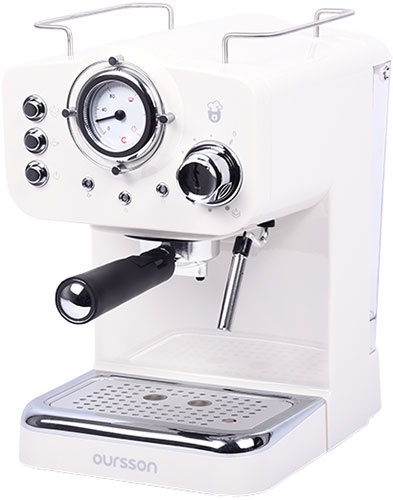 Кофеварка Oursson Кофеварка рожковая Oursson EM1510/IV 110 Вт, с подогревом чашки, слоновая кость фото 7