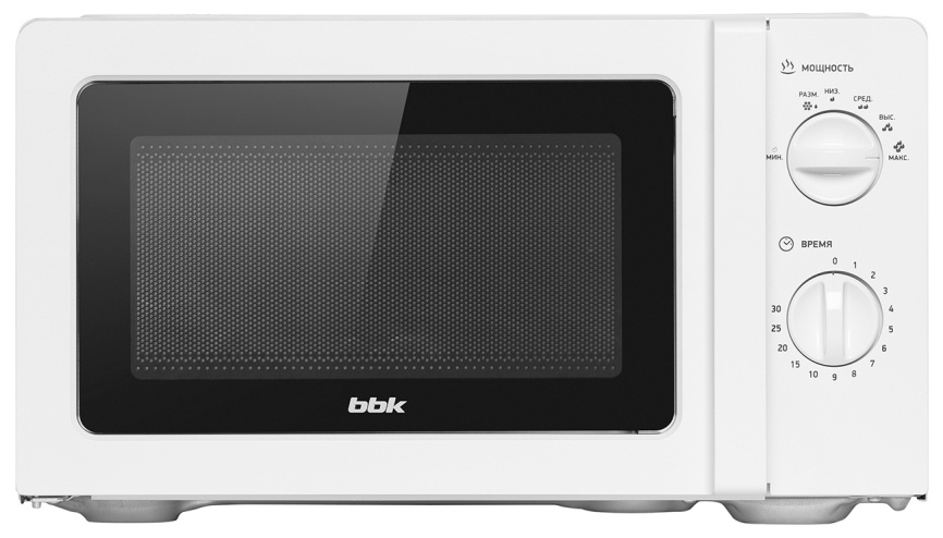 Микроволновая печь - СВЧ BBK 20MWS-777M/W, белый фото 3