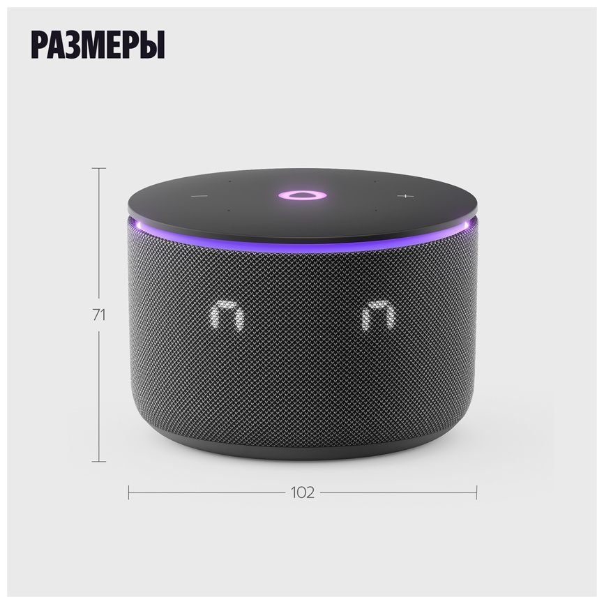 Умная колонка Яндекс Станция Мини 3 Про с Алисой, Zigbee, 18Вт, черный фото 14