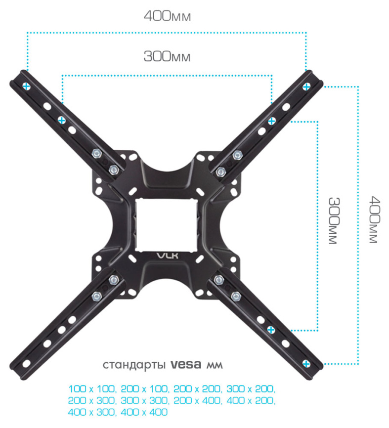 Кронштейн для LED/LCD телевизоров VLK TRENTO-14 black фото 6