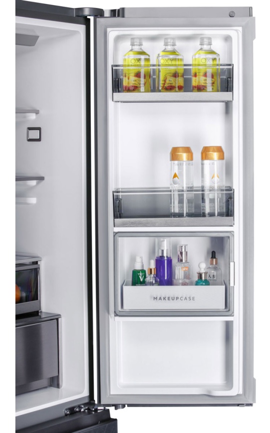 Многокамерный холодильник Hiberg RFQ-610G GS inverter No frost, серый фото 16