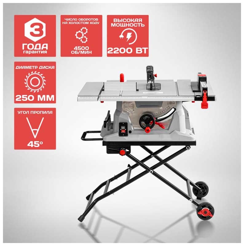Дисковая (циркулярная) пила Ставр ПДС-250/2200П фото 2