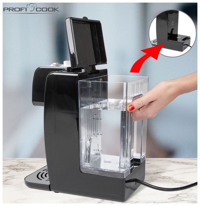 Диспенсер горячей воды Profi Cook PC-HWS 1168, объем 2,2 л, выбор температуры фото 2