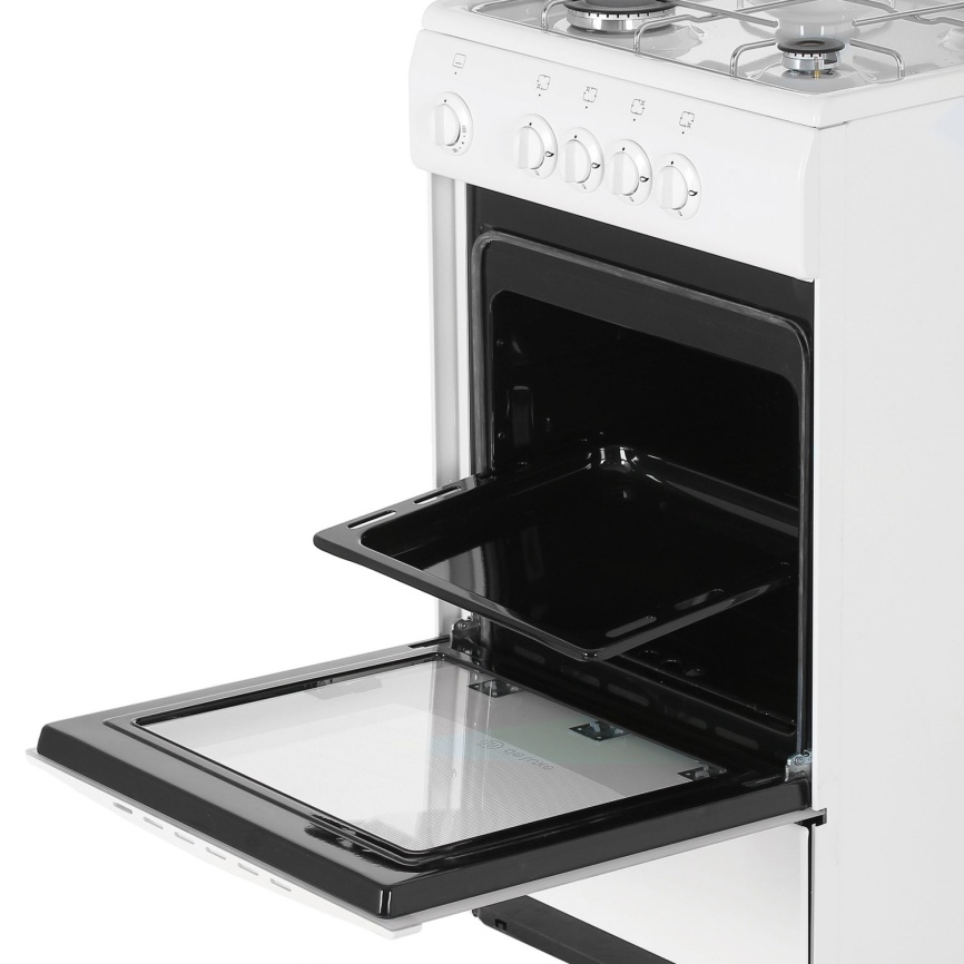 Газовая плита De luxe 5040.45 г 50 см, 43 л, 4 конфорки, белый фото 8