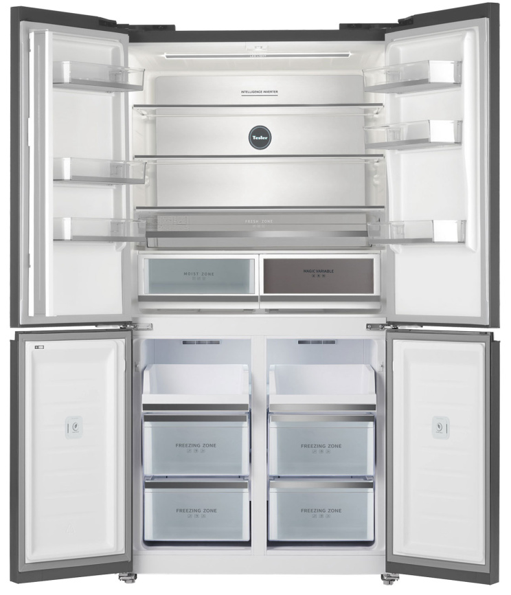 Многокамерный холодильник Tesler RCD-547BI GRAPHITE No frost, темно-серый фото 11