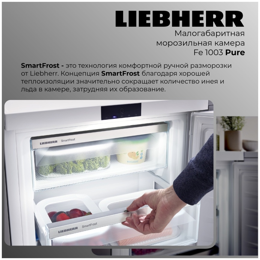 Морозильник Liebherr Fe 1003-20 001 FrostProtect 77 л, белый фото 3