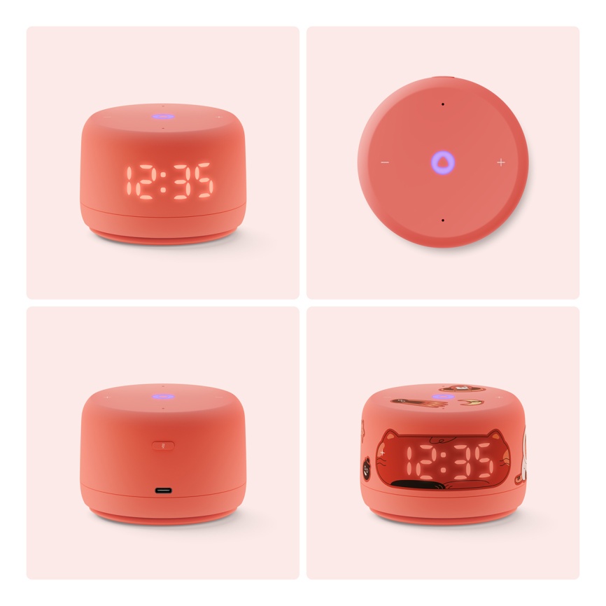 Умная колонка Яндекс Станция Лайт 2 с Алисой, 6Вт, коралловый фото 3