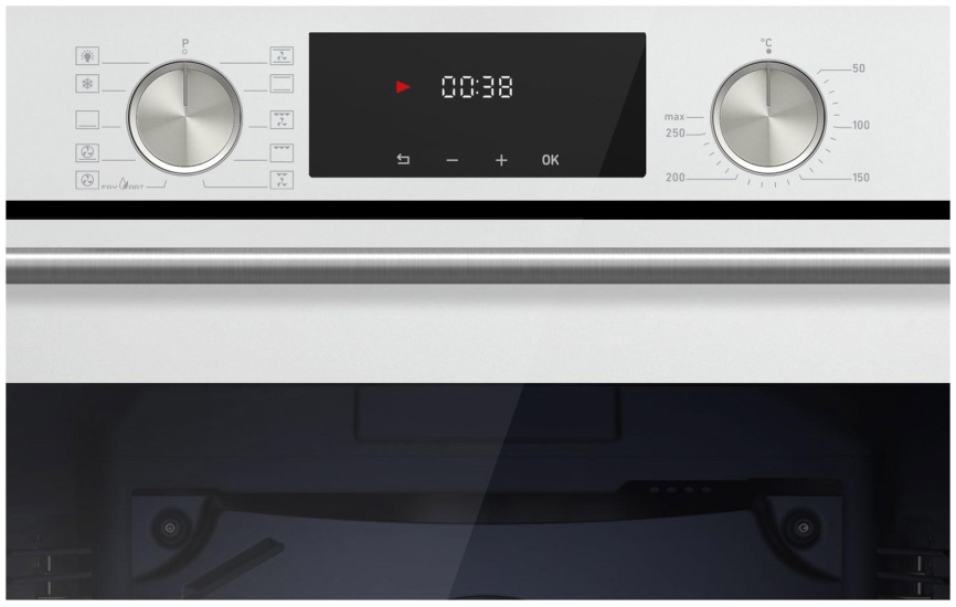 Электрический духовой шкаф Jacky's Электрический духовой шкаф Jackys JO EW8638 59 см, 85 л гриль конвекция, белый фото 2