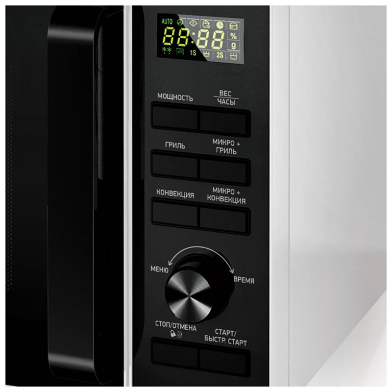 Микроволновая печь - СВЧ BBK 25MWC-992T/WB белый/черный фото 3