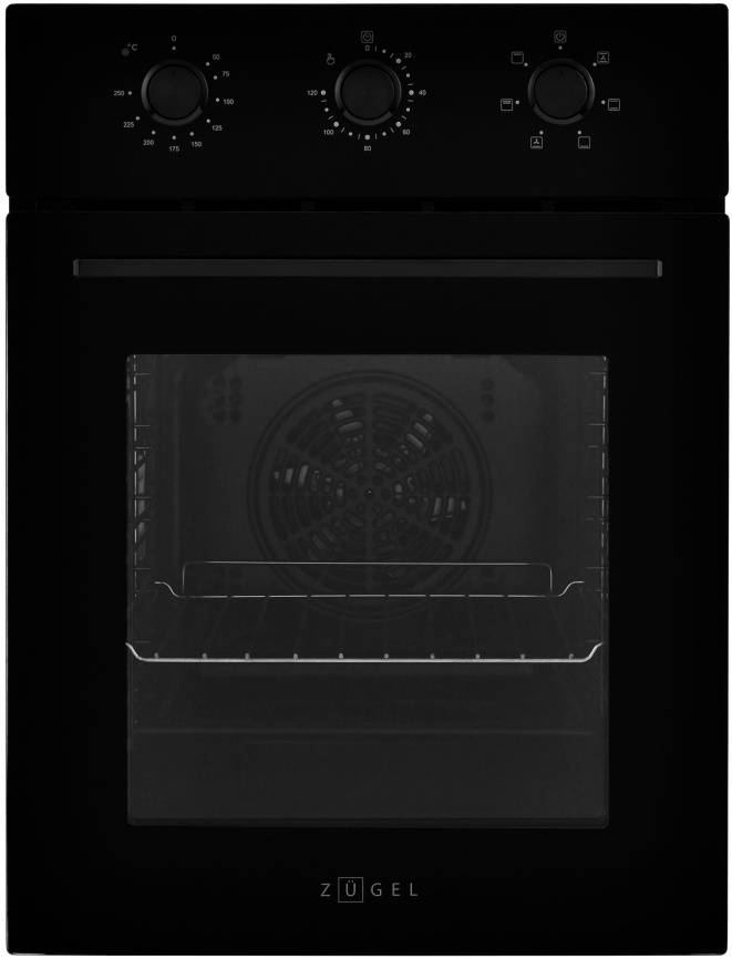 Электрический духовой шкаф Zugel ZOE451B, черный фото 1