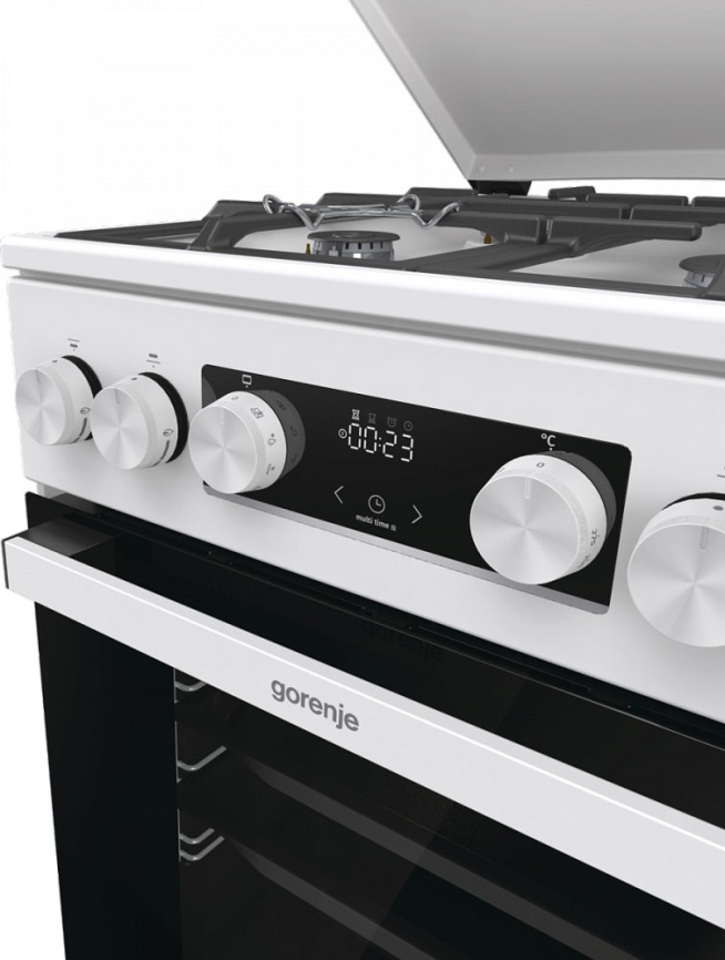 Комбинированная плита Gorenje GK5C42WF-B 4 конфорки, белый фото 7