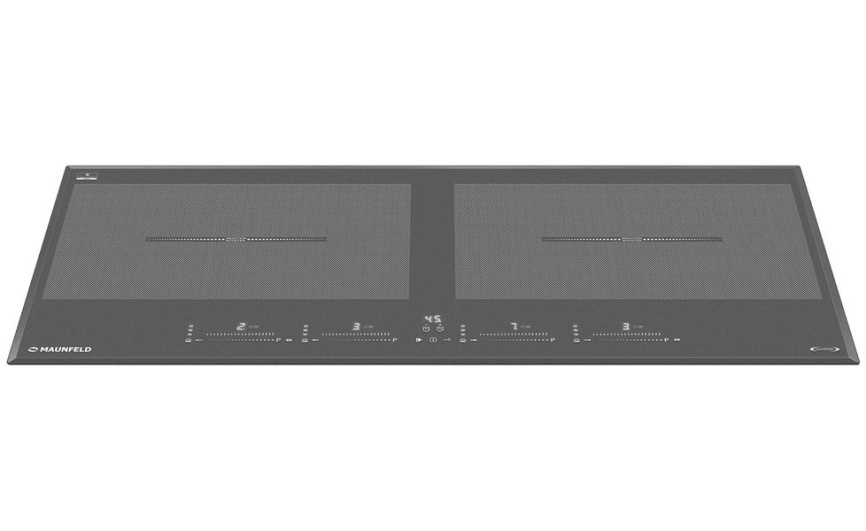 Электрическая варочная панель Maunfeld CVI904SFLDGR Inverter 90 см, 4 конфорки стеклокерамика, графит фото 2