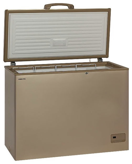 Морозильный ларь Hiberg PF 32 L4 NFG No Frost B 275 л, золотой фото 1