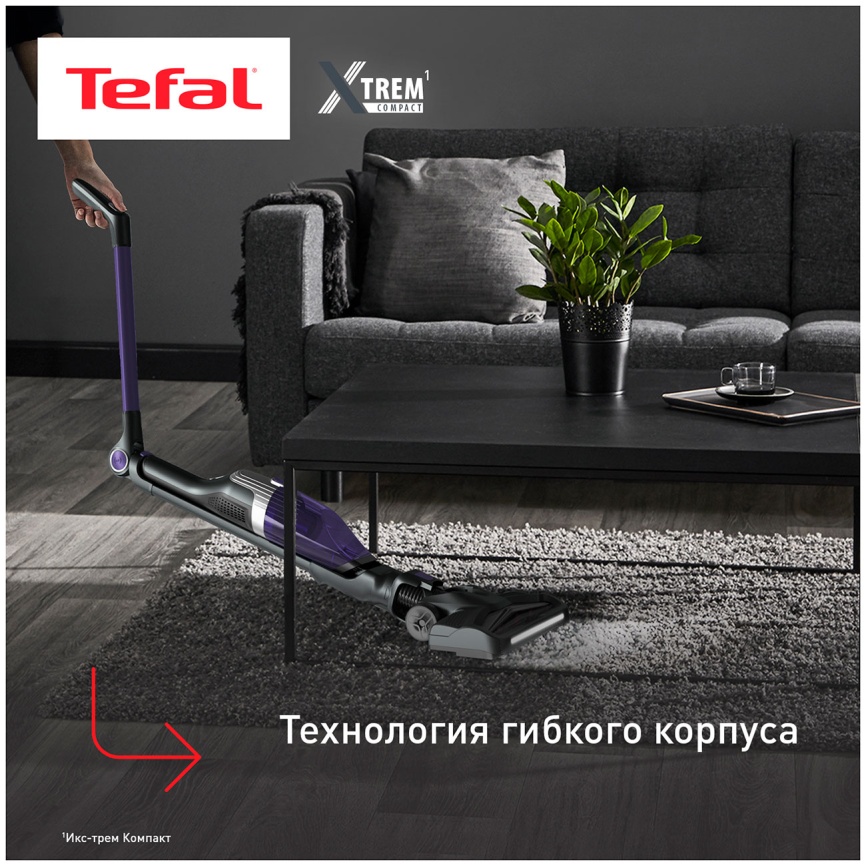 Беспроводной вертикальный пылесос Tefal XTREM Compact 2-в-1 TY1238WO фото 5