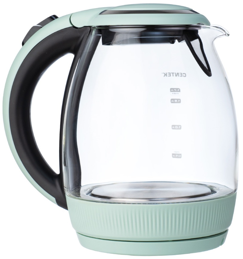 Чайник электрический Centek CT-0008 MINT стекло фото 4