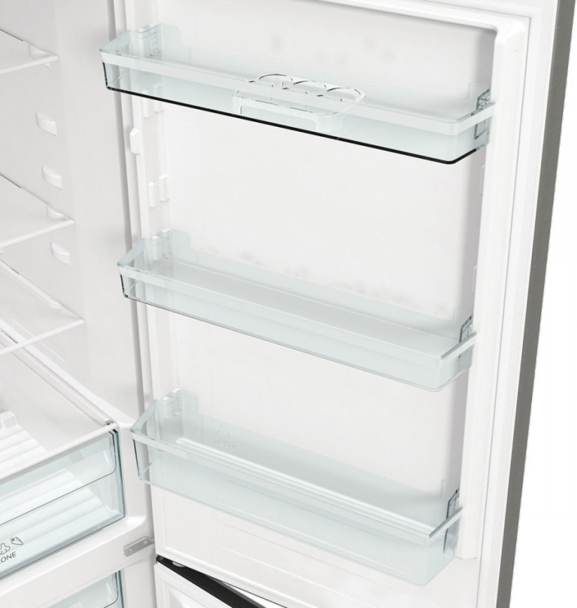 Двухкамерный холодильник Gorenje NRKE62XL No frost, серебристый фото 8