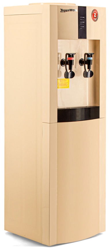 Кулер для воды Aqua Work 16LDR бежевый эл.охл нажим кружкой 27519 фото 3