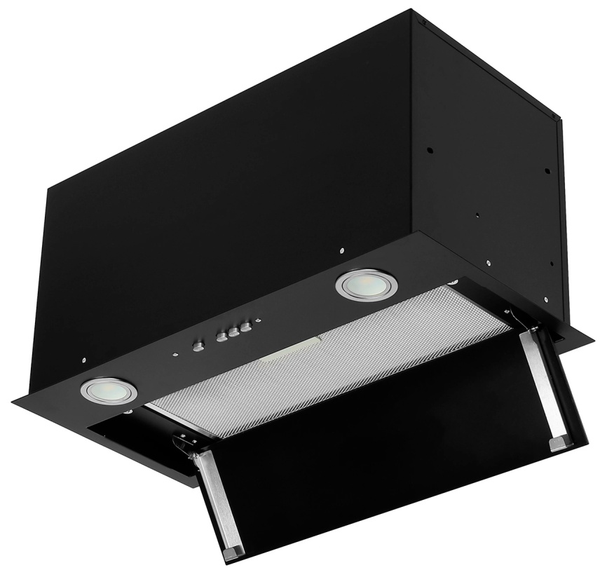 Вытяжка встраиваемая Elikor Cube 60П-1000, черный/черный фото 3