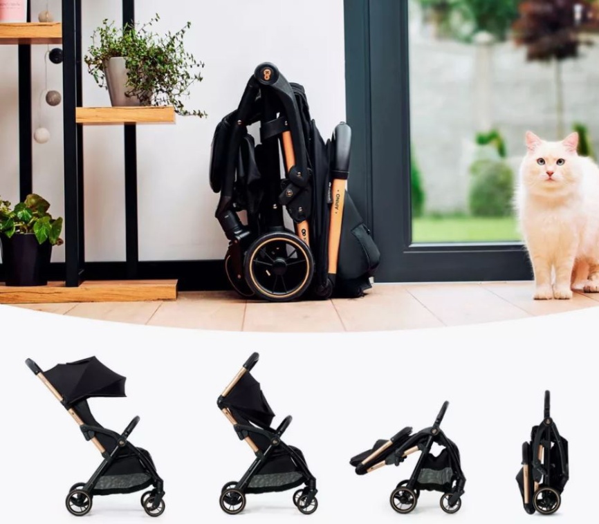 Коляска Ining Baby Коляска Ining Baby FOLD K353 Auto Folding, до 22 кг, складная, черный фото 9