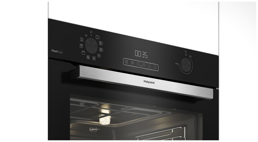 Электрический духовой шкаф Hotpoint FE8 1231 SMP BLG 59 см, 72 л, гриль и конвекция, черный фото 4