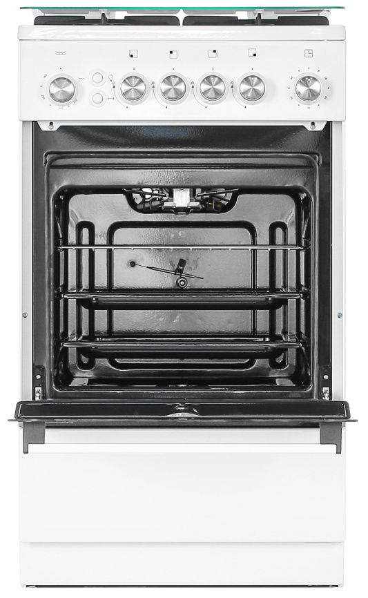 Газовая плита De luxe 5040.40г 50 см, 43 л, 4 конфорки, белый фото 8