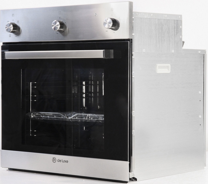 Электрический духовой шкаф De luxe 6006.07эшв-300 59 см, 64 л гриль конвекция, серебристый фото 5