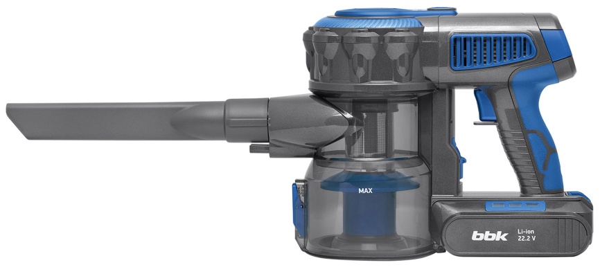 Пылесос вертикальный BBK BV3001, синий/серый фото 4