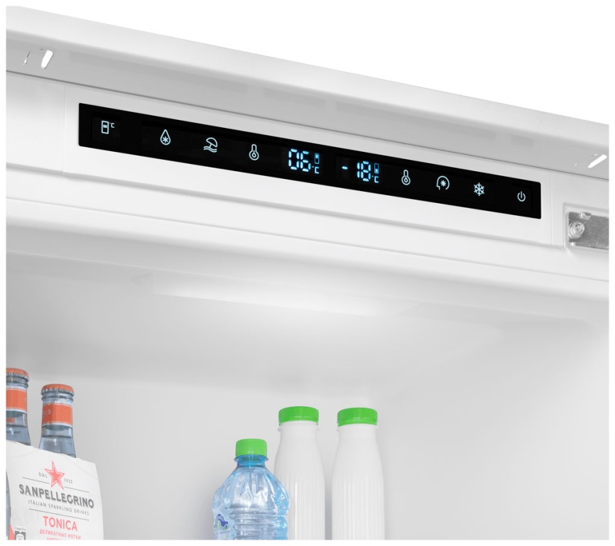 Встраиваемый двухкамерный холодильник Maunfeld MBF193SLFWGR Inverter, белый фото 9