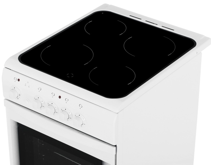 Электроплита De luxe 506004.04 эс 50 см, 54 л, 4 конфорки, белый фото 9