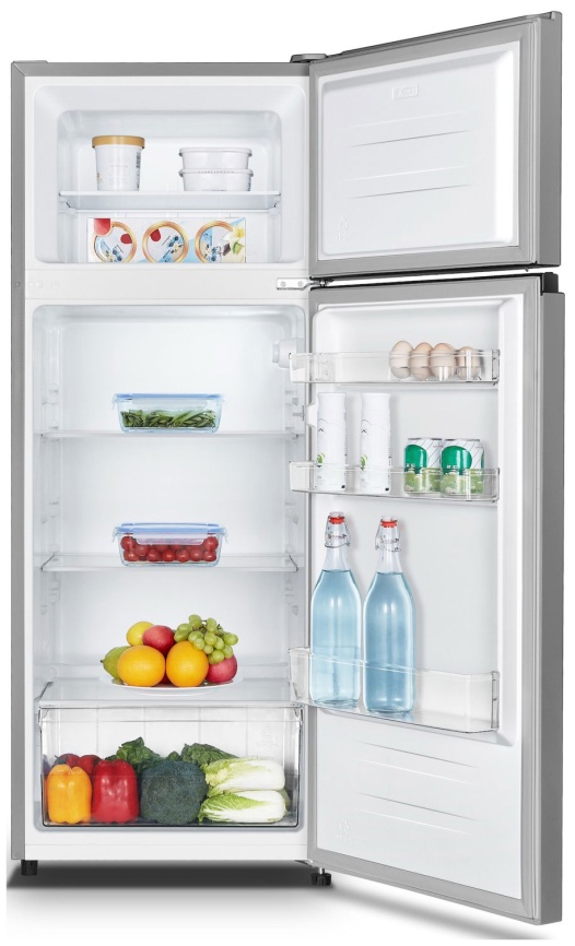 Двухкамерный холодильник Kraft KF-DF340S, серебристый фото 2
