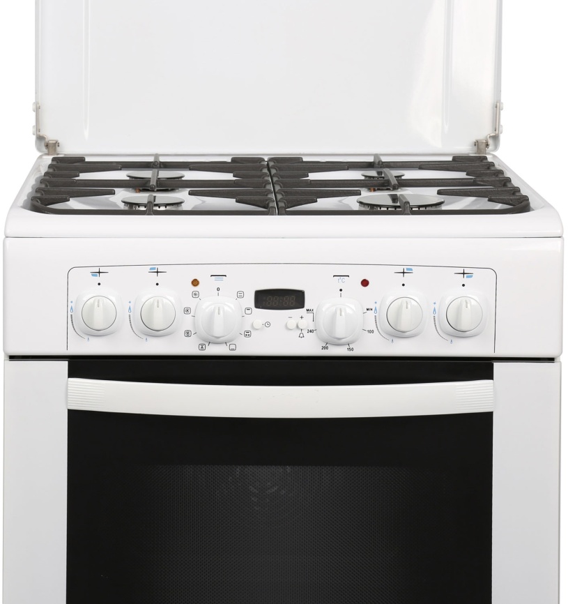 Комбинированная плита Gefest Брест 6102-03 60 см, 4 конфорки, белый фото 4