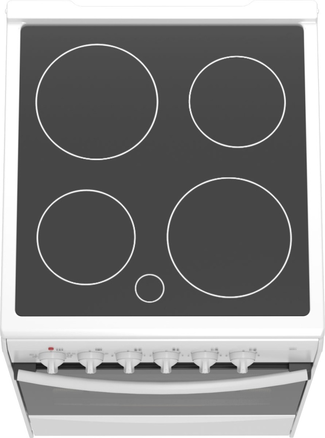 Электроплита Darina B 3607 W 50 см, 50 л, 4 конфорки, белый фото 5