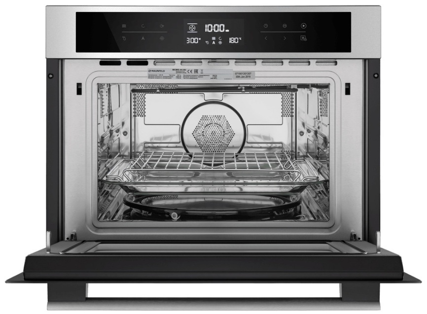 Электрический духовой шкаф Maunfeld MCMO.44.9S 59 см, 44 л гриль конвекция, серебристый фото 3