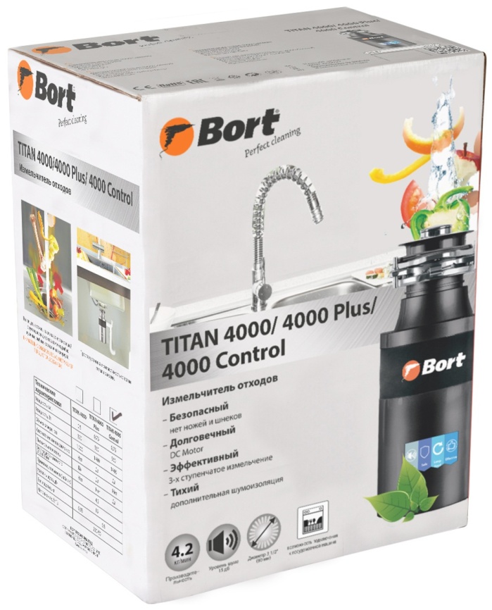 Измельчитель пищевых отходов Bort TITAN 4000 (Control) фото 7