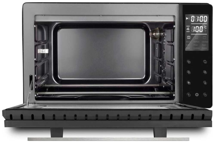 Мини-печь Caso TO 26 electronic, 5 режимов, таймер, конвекция, черный фото 2