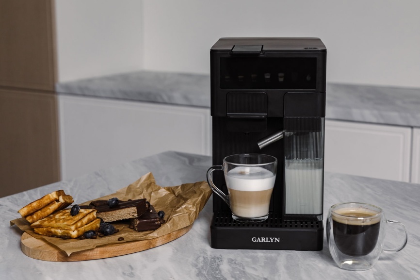 Кофеварка Garlyn Barista Compact, 1350 Вт, давление 20 бар, черный фото 19