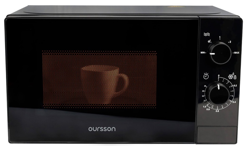 Микроволновая печь - СВЧ Oursson MM2013В/BL (черный) фото 2