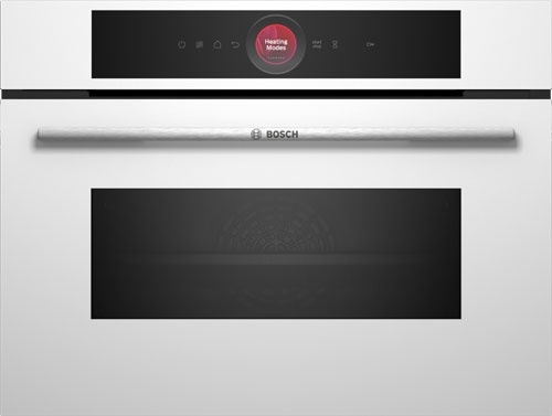 Электрический духовой шкаф Bosch CMG7241W1 59 см, 45 л гриль конвекция, белый фото 1