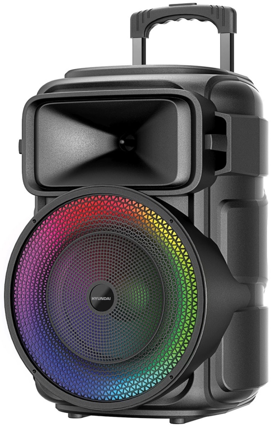 Акустическая система Hyundai H-MC1298, черный 17Вт/FM/USB/BT/micro SD фото 2