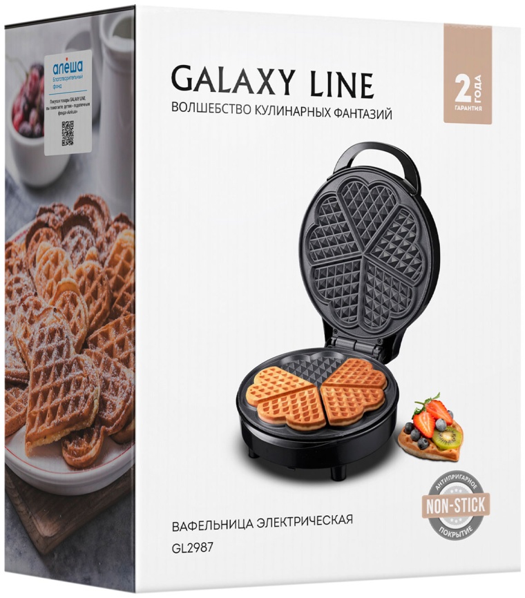 Вафельница Galaxy Line GL 2987 фото 6