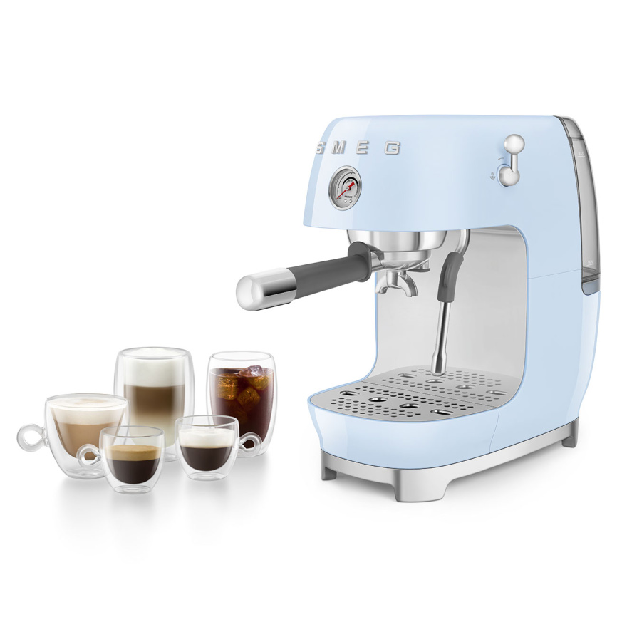 Рожковая эспрессо кофемашина SMEG ECF03PBEU фото 10