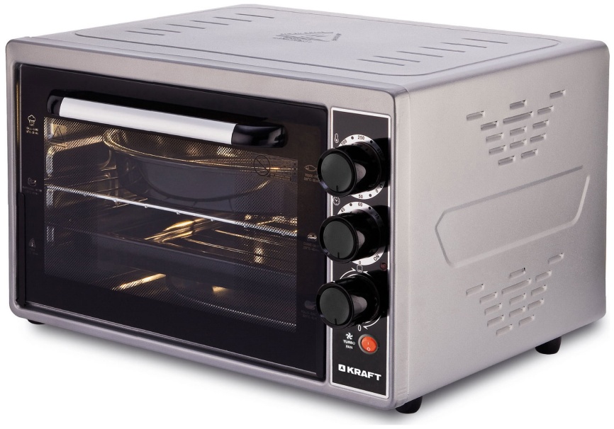 Электропечь Kraft KF-MO 3803 KGR серый фото 1