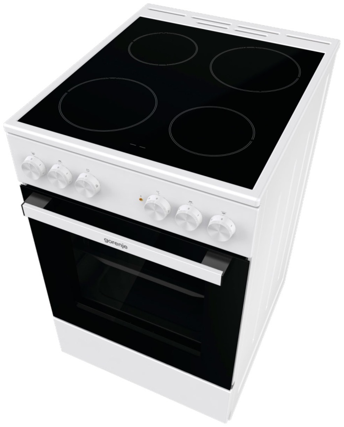 Электроплита Gorenje GEC5A12WG-B 50 см, 4 конфорки, белый фото 3