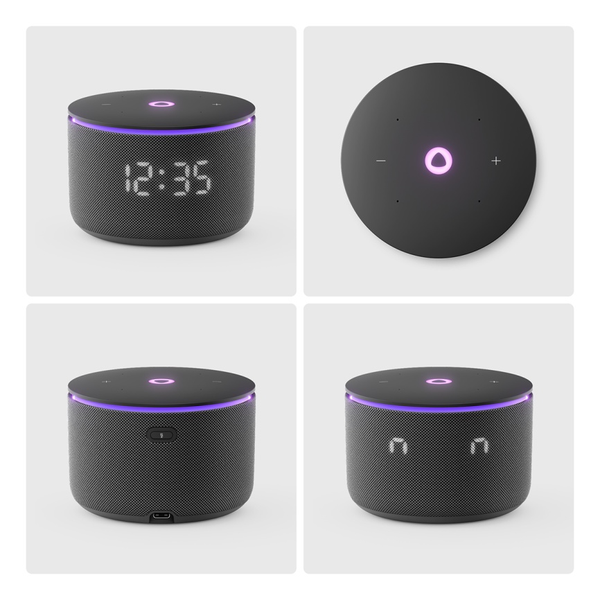 Умная колонка Яндекс Станция Мини 3 Про с Алисой, Zigbee, 18Вт, черный фото 3