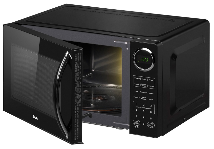 Микроволновая печь - СВЧ BBK 23MWS-907S/B, черный фото 8