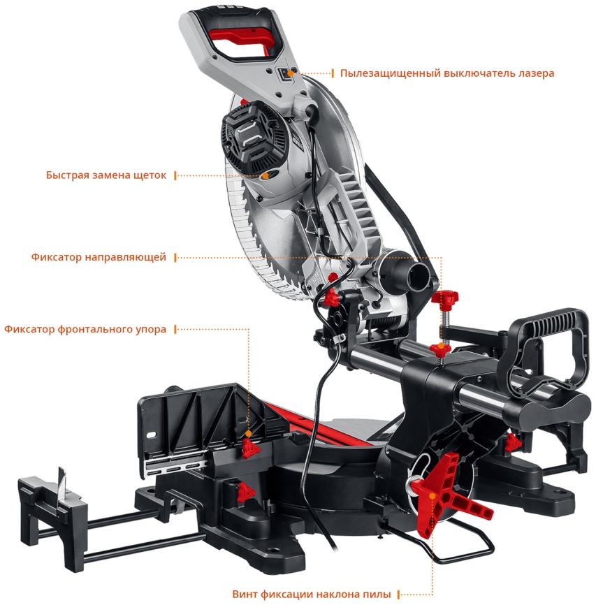 Торцовочная пила Зубр ЗПТ-305-1800 ПЛ фото 4