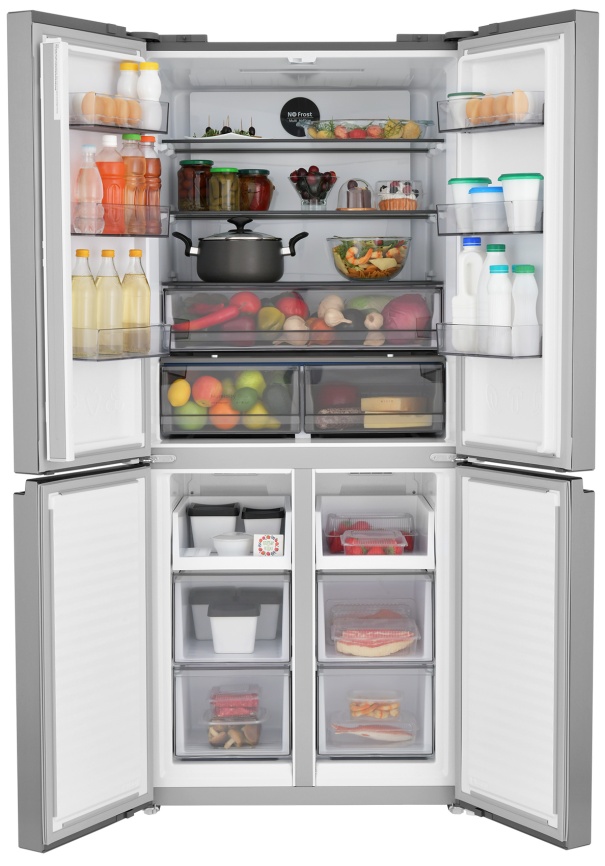 Многокамерный холодильник Zugel ZRCD430X No frost, серый металлик фото 9