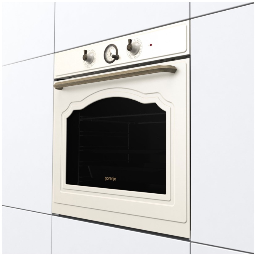 Электрический духовой шкаф Gorenje BOS67371CLI 59 см, 77 л гриль конвекция, бежевый фото 4